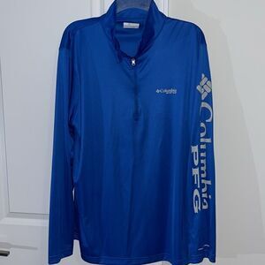 New COLUMBIA PFG Terminal Tackle Blue OmniShade Long Sleeve T neck shirt sweater